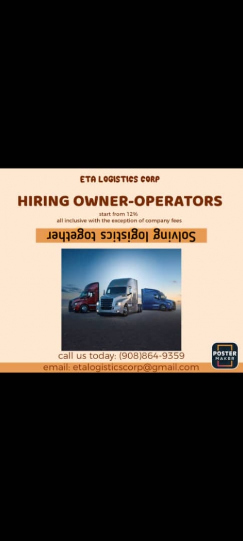 HIRING CDL OWNERS!!!