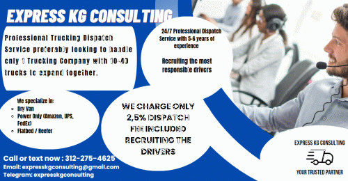 DISPATCH SERVICE FEE 2,5%INCLUDED DRIVERS RECRUITING 