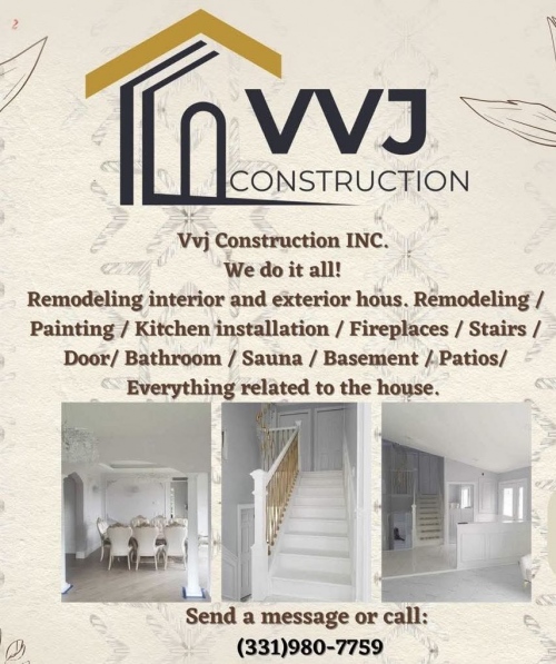 Remodeling interior and exterior hous.  