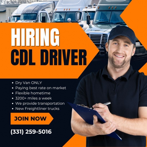 Hiring experienced drivers for Dry Van