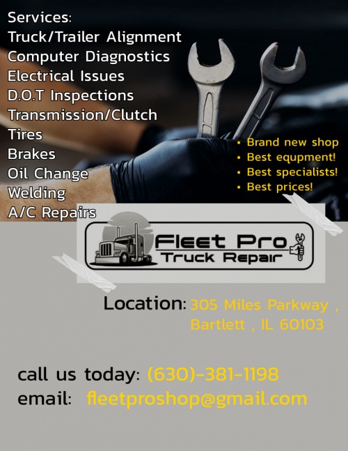 Fleet Pro Truck Repair Inc. —Fast truck and trailer repair!!