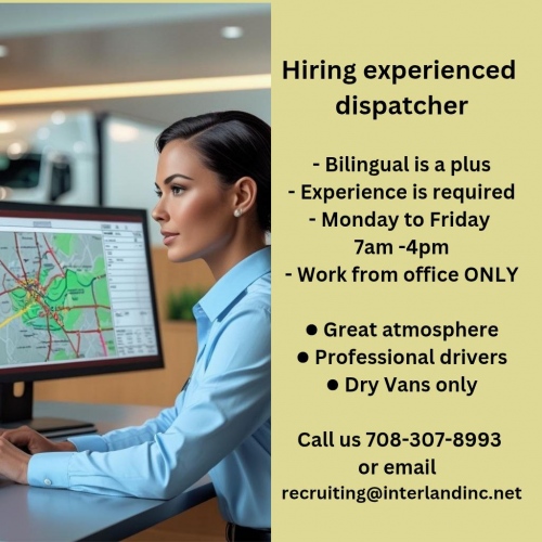 Hiring experienced dispatcher