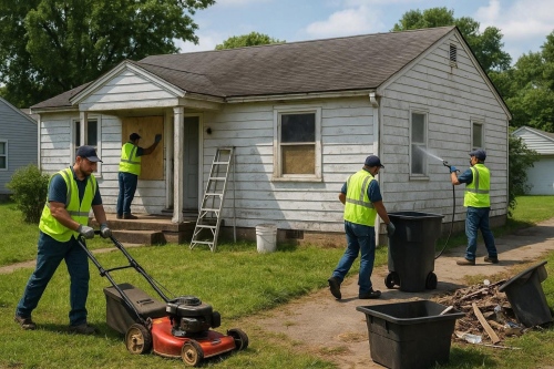 В компанию по обслуживанию домов