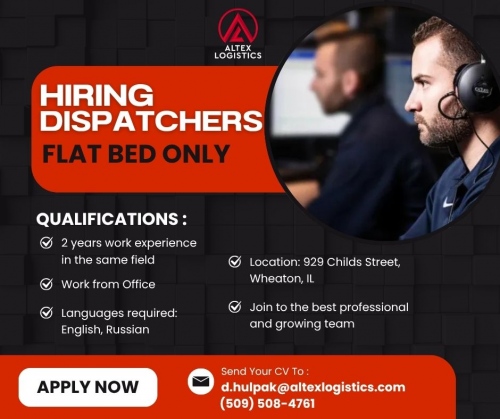 We are looking for a flatbed dispatcher