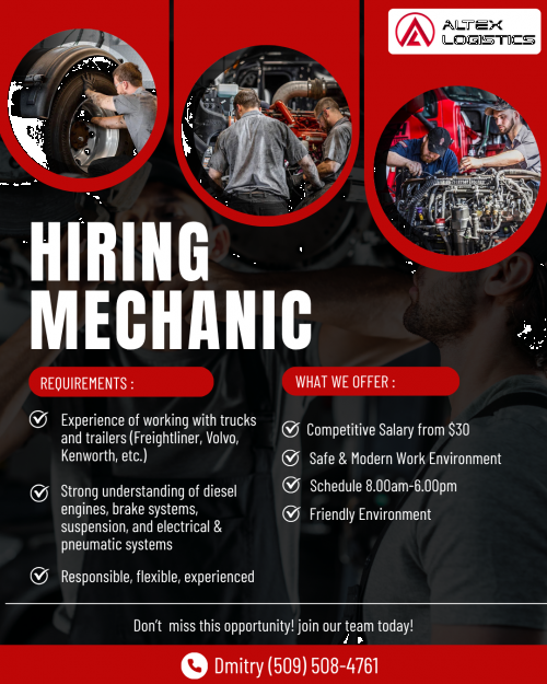 Требуется механик с опытом, Wheaton, IL.