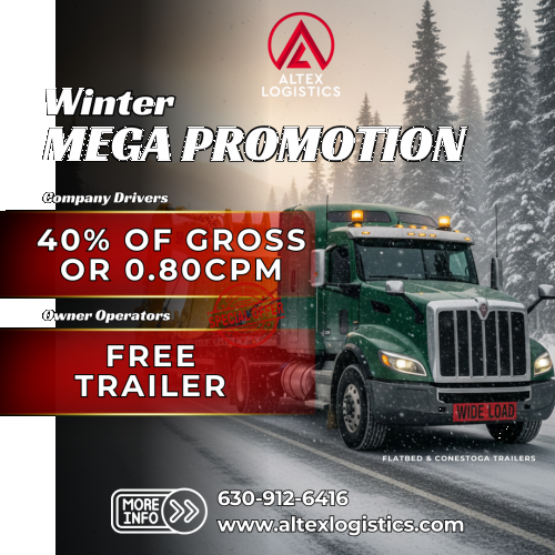 40% From the Gross to Flatbed for Wintertime Support 