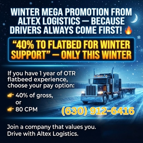 Wanted drivers on reefer and flatbed up to $40%