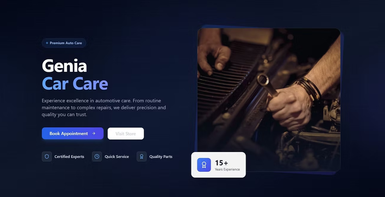 Сайты для автосервисов