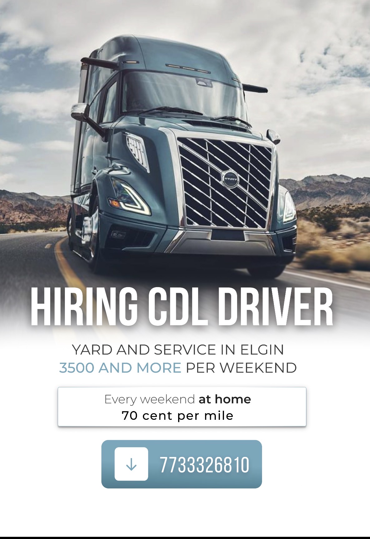 Hiring CDL driver