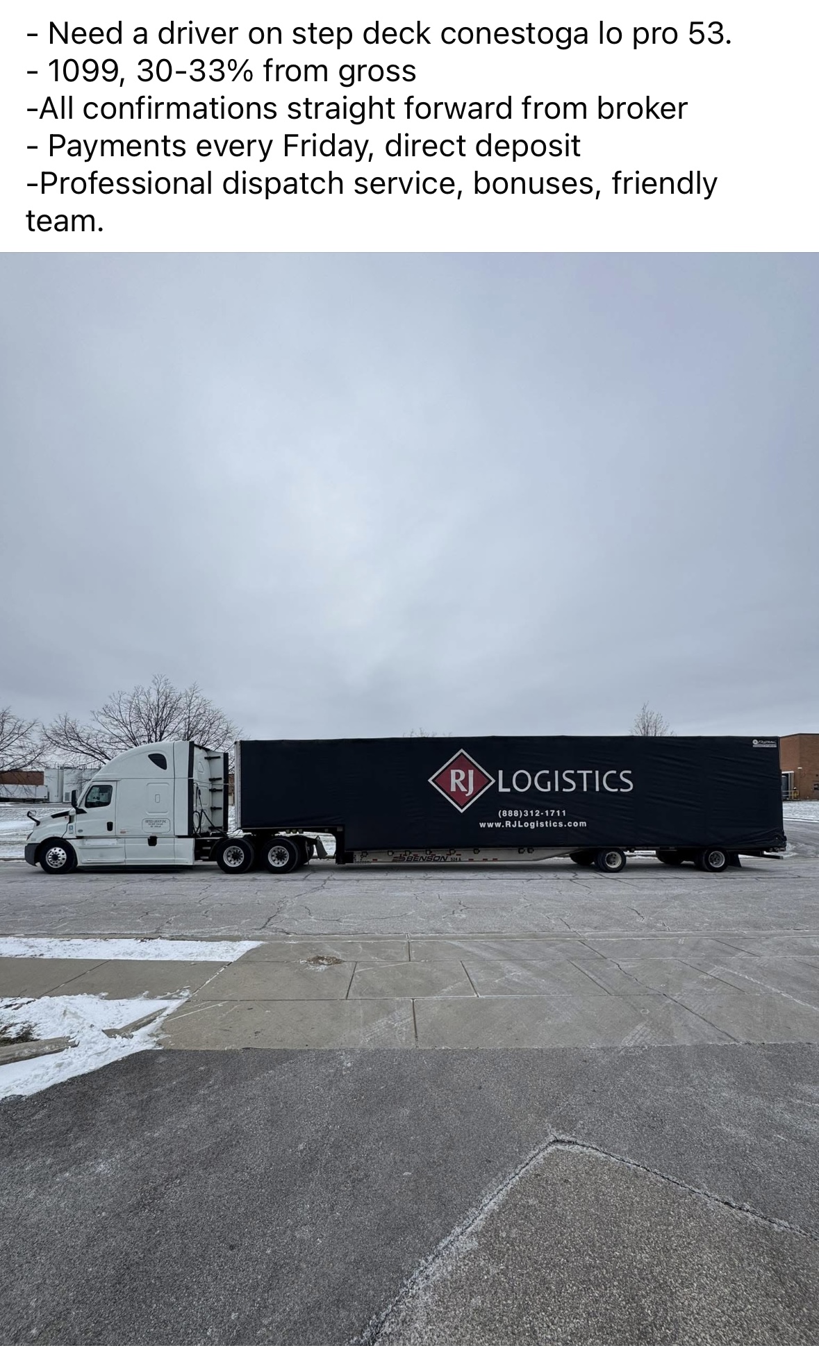 Need CDL DRIVER