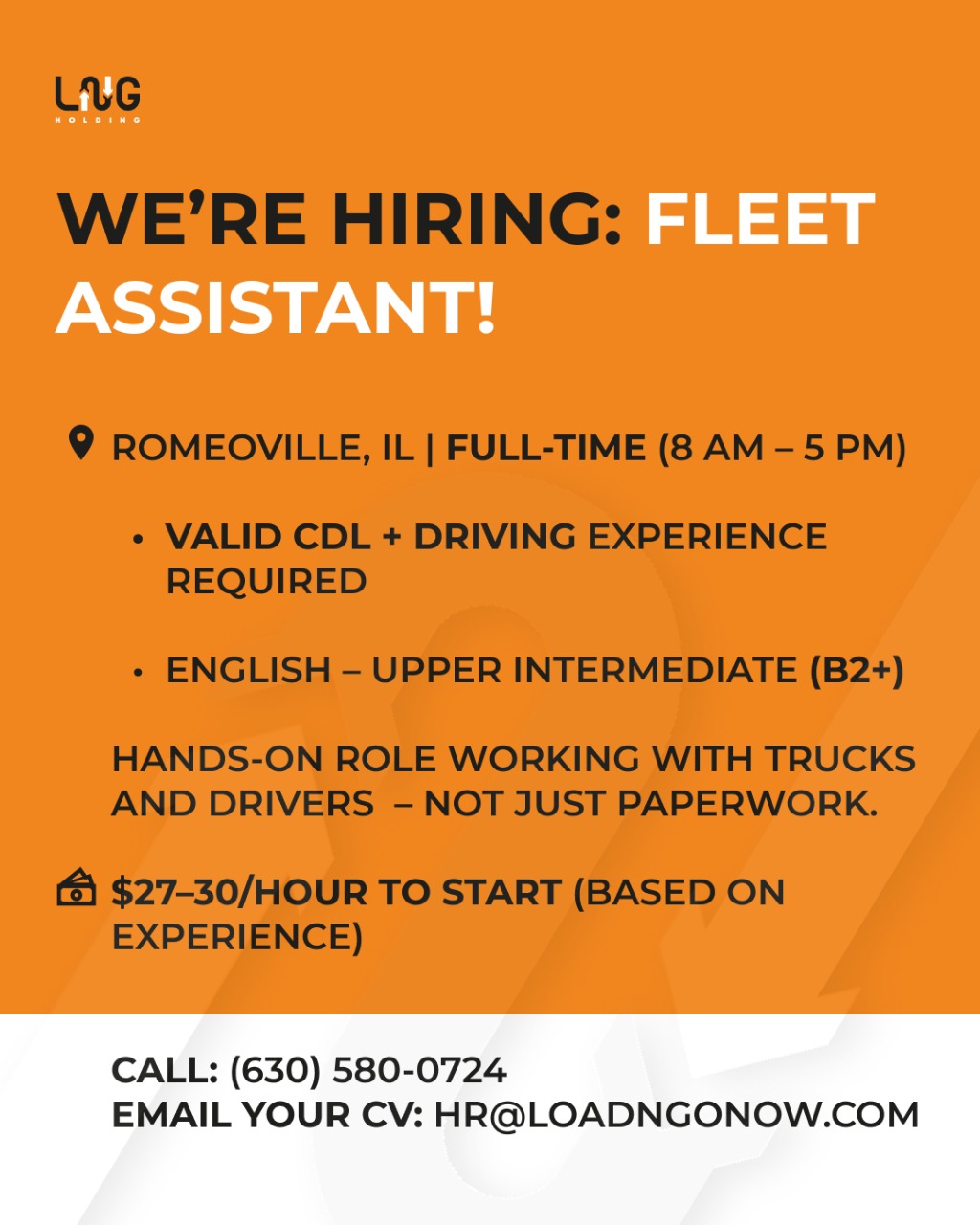 Hiring: Fleet Assistant