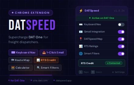 DATSpeed for DAT One (Chrome Extension)