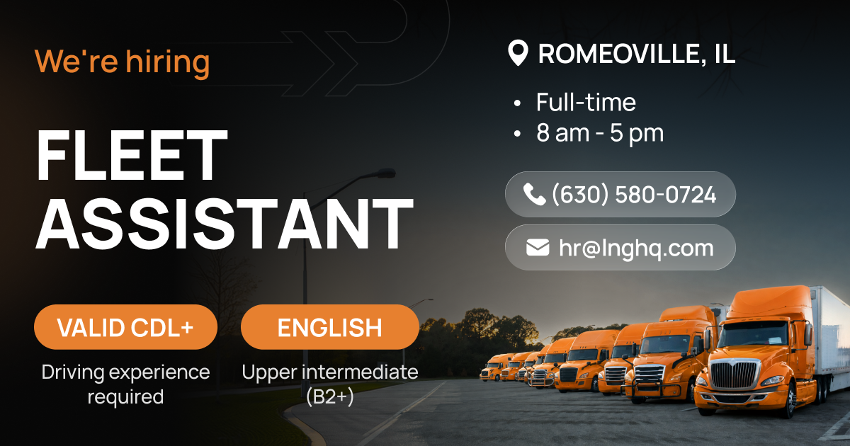 Hiring: Fleet Assistant (Romeoville, IL)